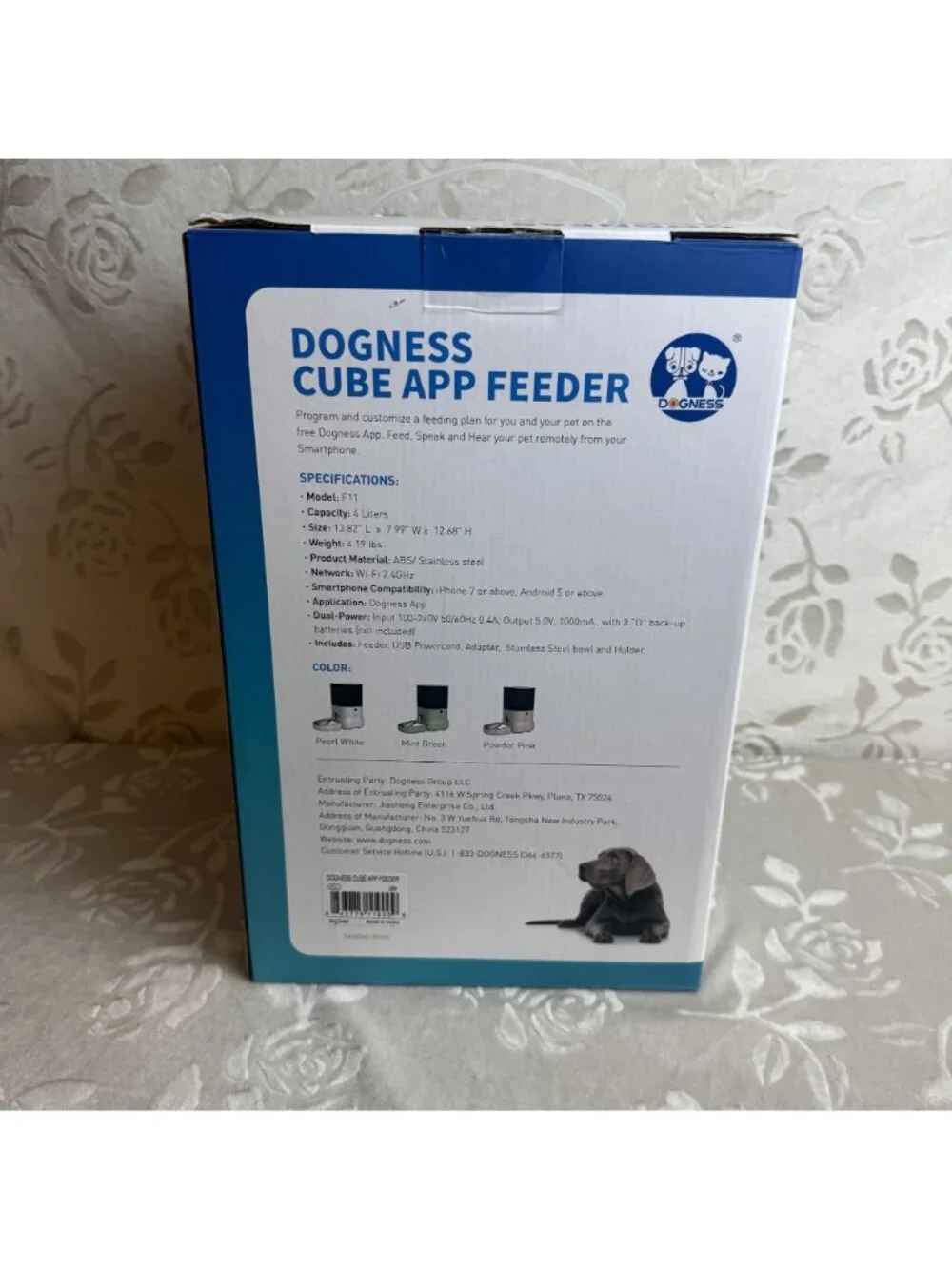 Dogness Cube App-Controlled Automatic Programmable Dog & Cat Feeder Green NEW